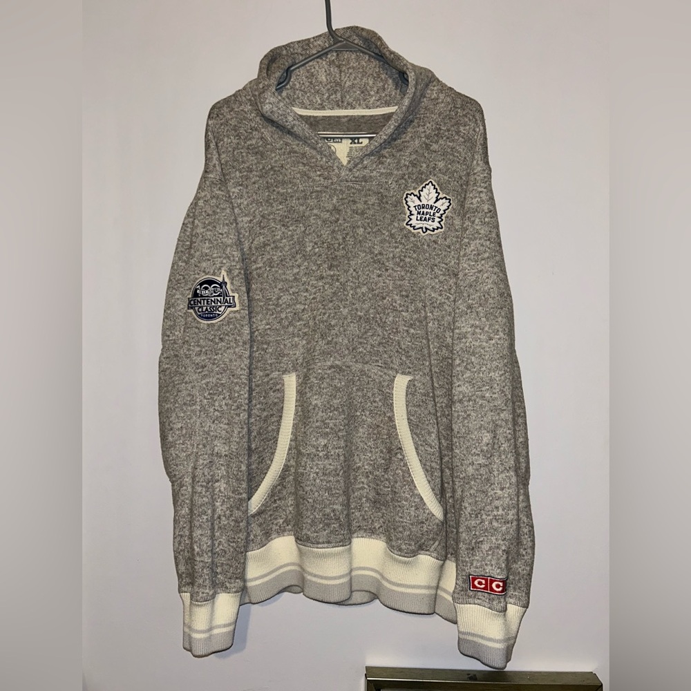 CCM Toronto Maple Leafs Centennial Pullover Hoodie mens XL